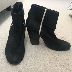 Rag and Bone newbury suede black bootie size 38